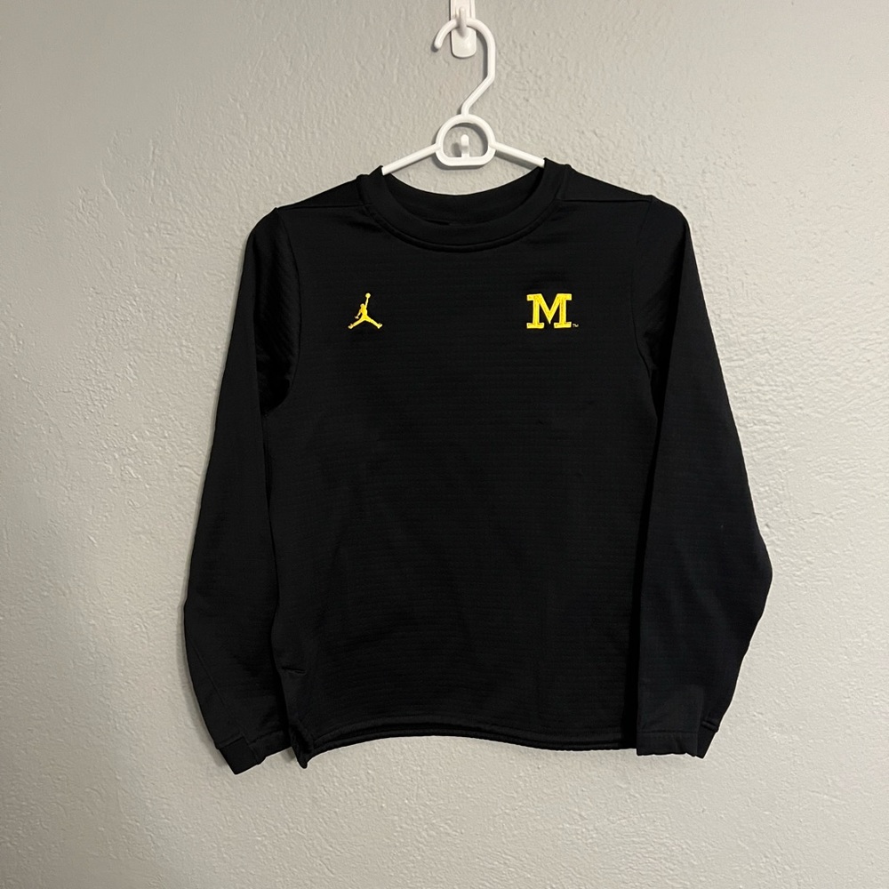 Michigan Noodie Pullover Basketball Football Athletic Youth Boys Large Jordan